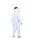 Snowman Adult Hooded Union Suit- White, One Size, Unisex