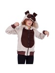 Butch the Bulldog Child Hoodie: Beige/Brown hooded jacket, child sizes