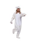 Adult Polar Bear Funsie-White One Size Unisex