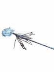 Silver Star Wand-moulded w/marabou