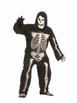 3-D EVA Skeleton adult 6 pc costume One size fits most