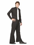 Bell Bottom Pants-Black