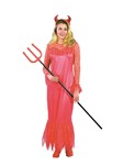 Devil Mistress adult female dress, horns & fork not included