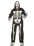 3-D EVA Skeleton adult plus sized 4 pc costume